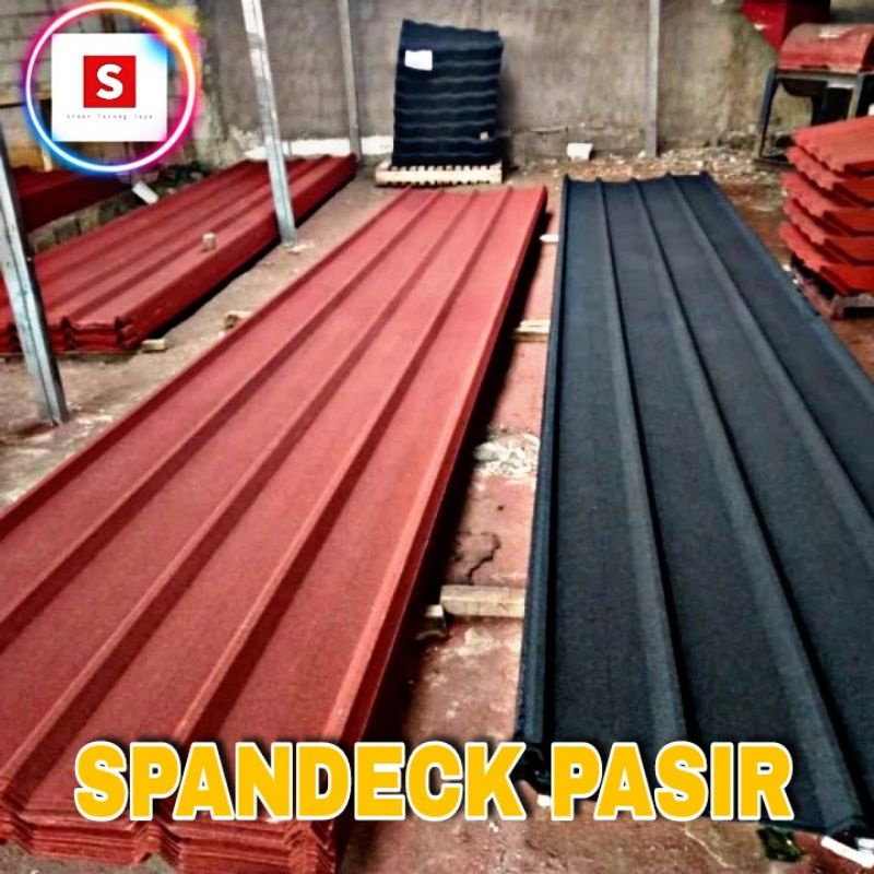 Spandek Pasir / Atap Spandeck Pasir Merah Hitam