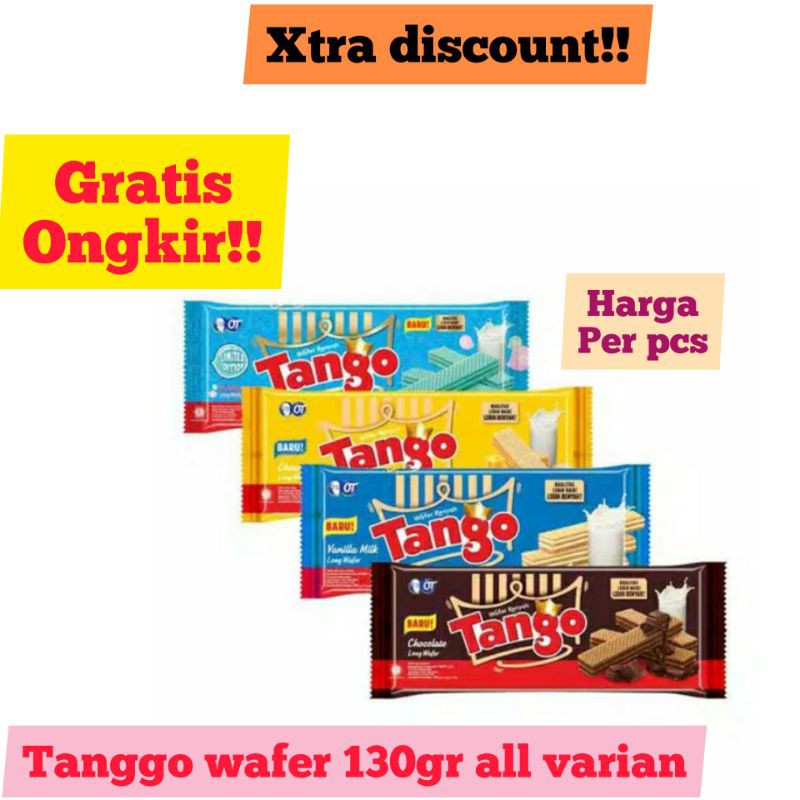 

Wafer Tango (130 gram) / Snack Wafer / Cemilan anak / jajanan Wafer tango