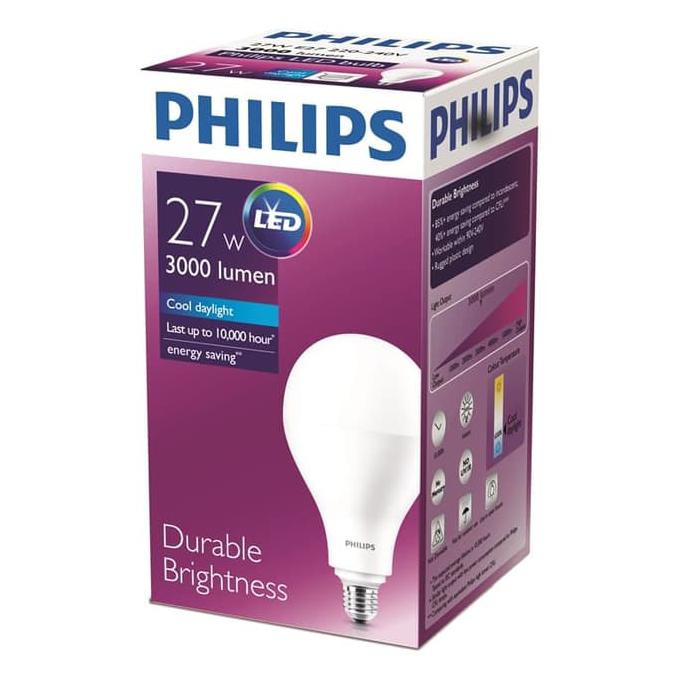 Lampu LED Bulb Philips 27W Putih Cool daylight 27 watt