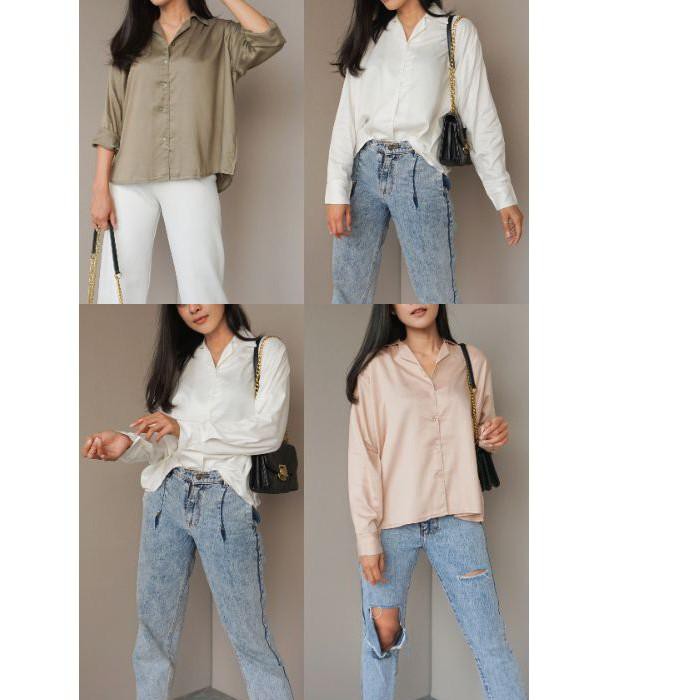 ☺ Severli Cella Blouse Kemeja Wanita ✽