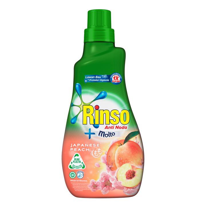 

Rinso Molto Detergen Cair Japanese Peach 1 L Twinpack