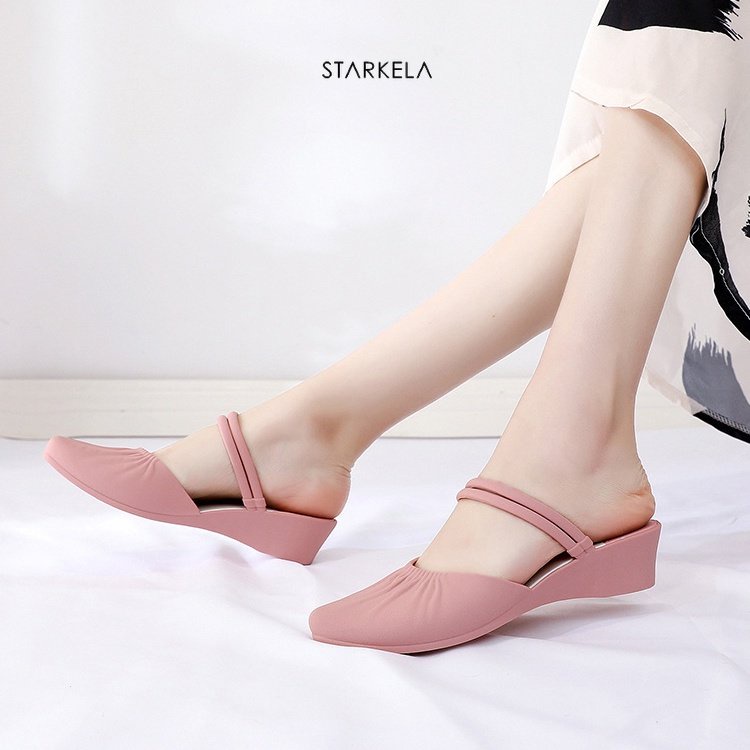 Slip-on Sendal Sol Lembut Plastik Non-slip Wanita Wanita Korean Style Sandal  Wanta Terbaru Kekinian Estetik Import Sendal