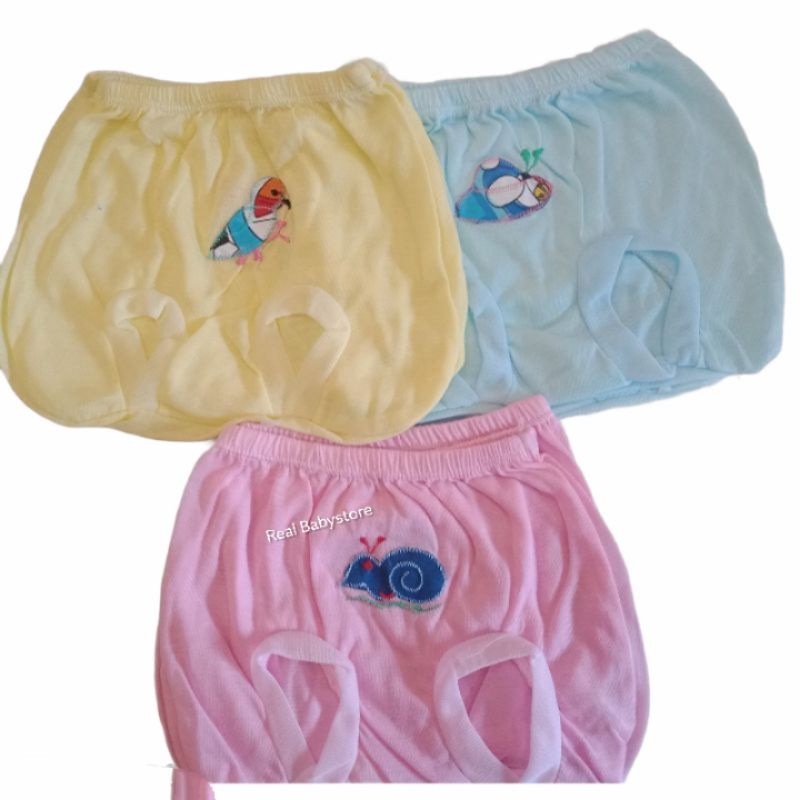 12 pcs Celana Pop Bayi dasar Warna