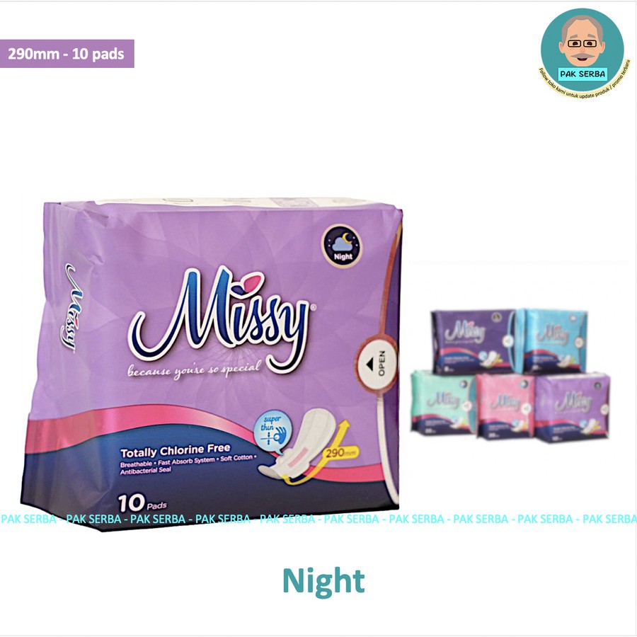 Pembalut Wanita / Pembalut Missy NIGHT