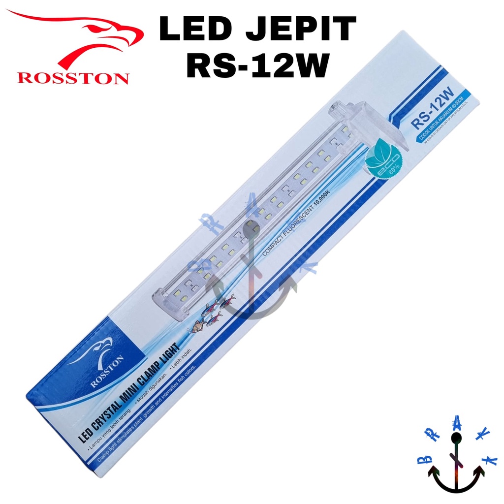 Lampu LED Aquarium Jepit 12 watt Lampu LED Aquascape Rosston