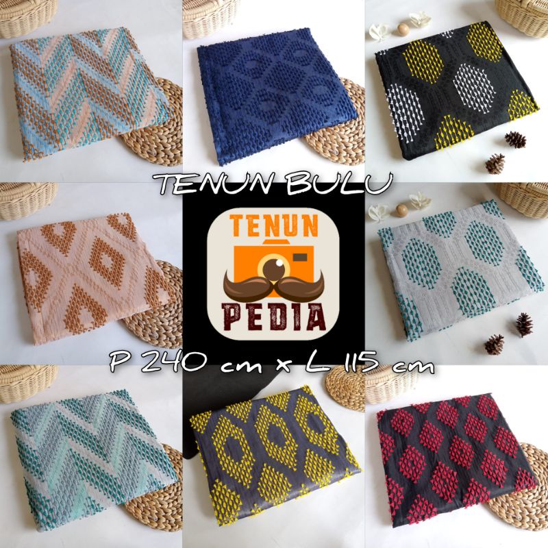 25 Motif Kain Tenun Bulu Meteran / Tenun Bulu Garut  / Tenun Baron Bulu Tenun Troso Jepara Bukan Bla