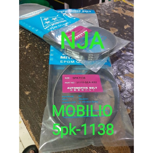 fan Van v belt Tali kipas 5pk1138 Mobilio 5pk-1138