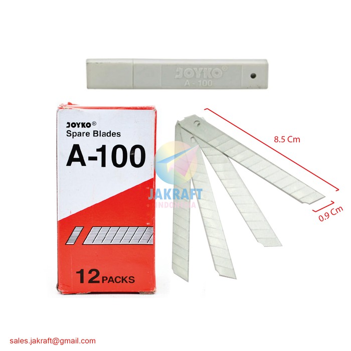 

Isi Pisau Potong Cutter Blade Besar Refill Joyko A-100 Super Tajam