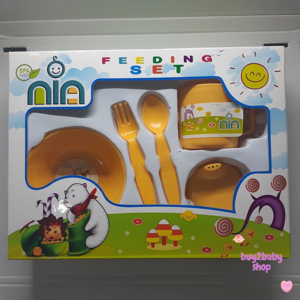 Tempat makan Bayi NIA fedding set NIA kecil murah