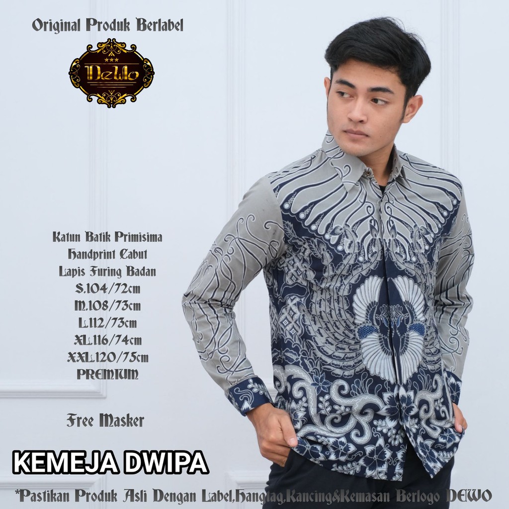 DWIPA DEWO BATIKSOLOAMANAH KEMEJA BAJU BATIK PRIA SOLO LENGAN PANJANG PENDEK LAPIS FURING ATASAN BATIK PREMIUM MODERN KATUN HALUS SADEWA ABINAYA DIAMOND PARANG GURDHO CAKRAWANGSA GUNDAMANIK SASMAKHA DAMAR SOGAN RAGNALA MERAH HARIMURTI SEKOPI KALINGGA