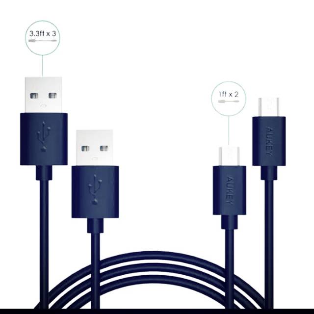 Aukey Micro USB cable hitam