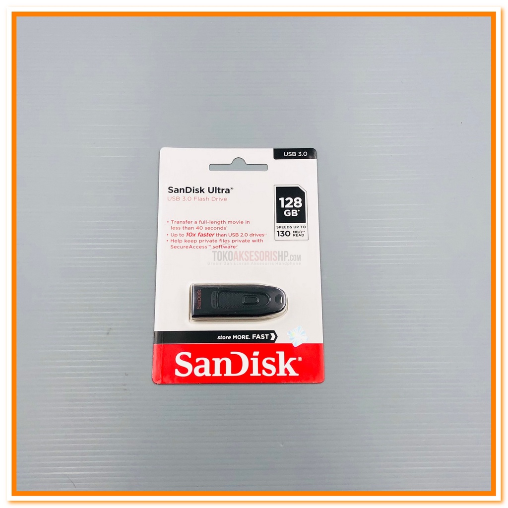 FLASHDISK 128GB SANDISK CZ48 / USB FLASH DISK SANDISK 128GB ORIGINAL