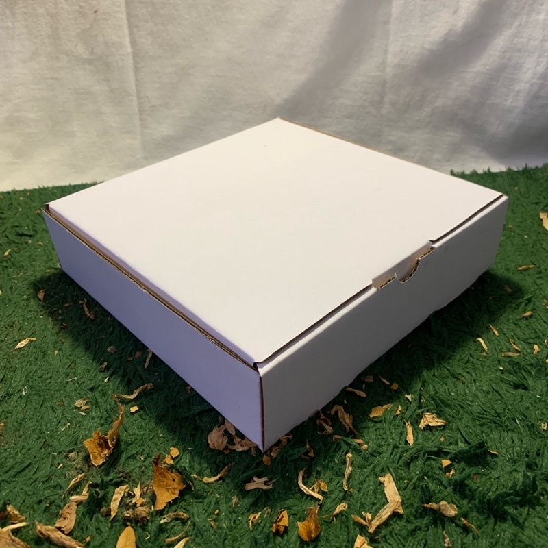 Kardus Die Cut 20x20x5 - Karton Box Dus Packaging Hampers Pizza Baju Kue Roti Brownies Polos Murah-6