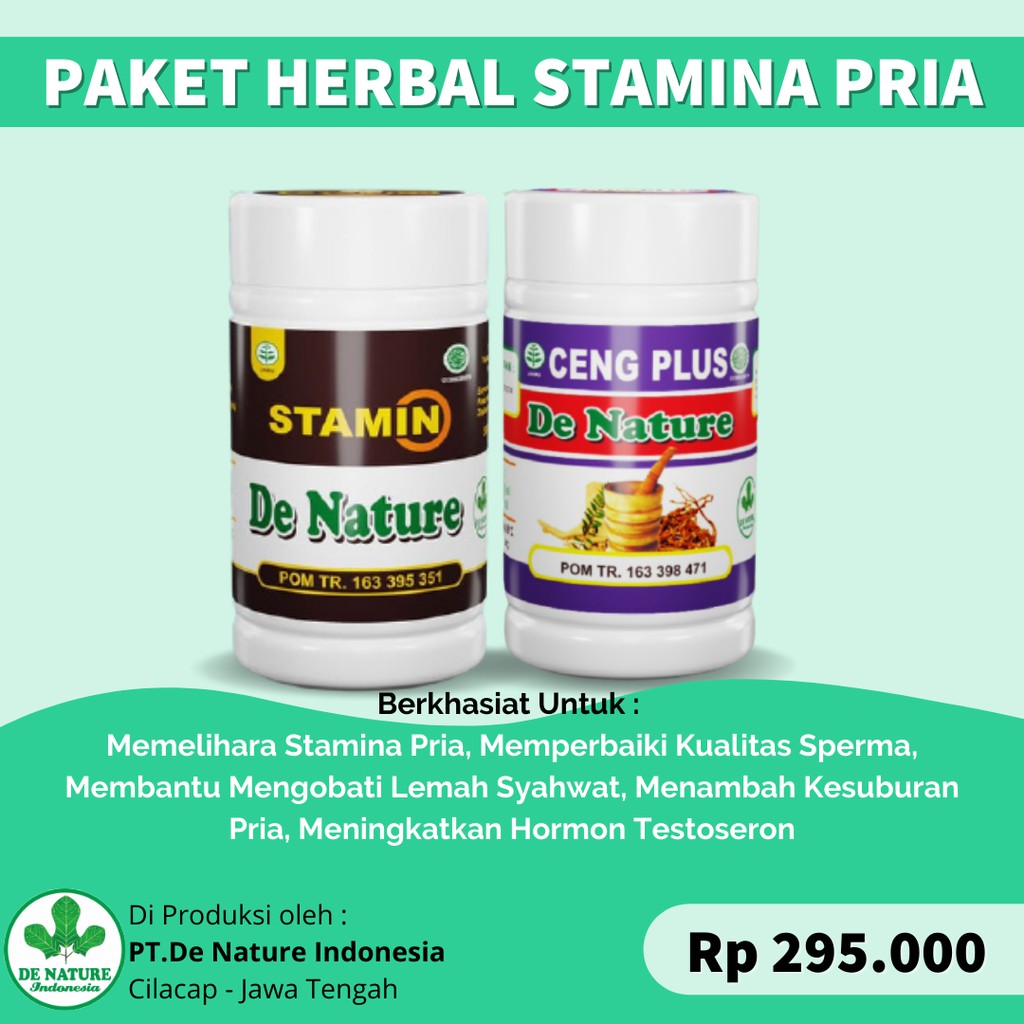 Stamin Cengplus Suplemen Obat Untuk Penambah Stamina Pria Ejakulasi Dini Herbal Ampuh PT. Denature