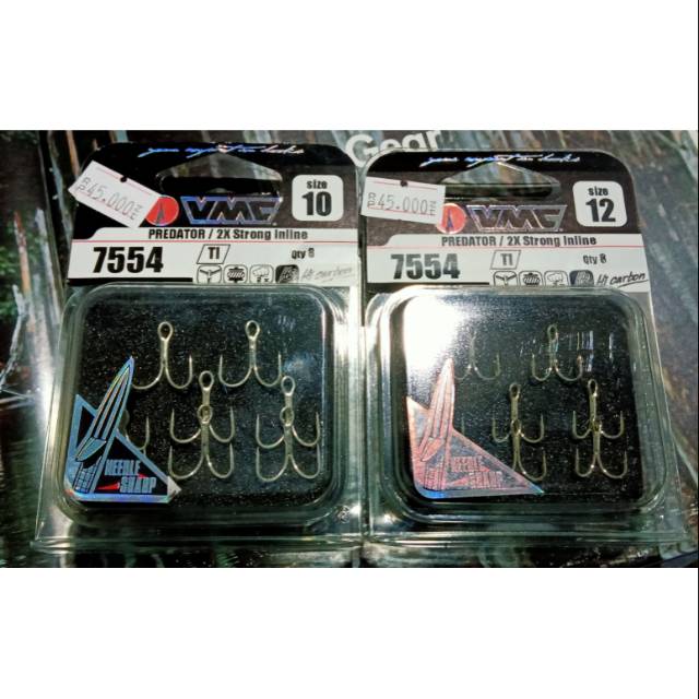 TREBLE HOOK VMC 7554 2X STRONG SUPER KUAT UNTUK ULTRALIGHT