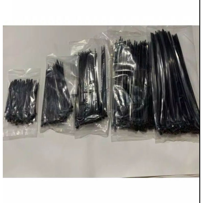 

KABEL TIES/TALI TIES HITAM UKURAN 2,5-100MM/2,5-150MM/2,5-200MM