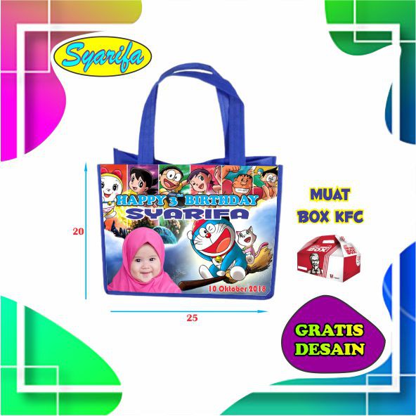 

TAS ULTAH CUSTOM 2 HARI JADI | GOODIEBAG ULTAH CUSTOM | TAS SOUVENIR ULTAH CUSTOM