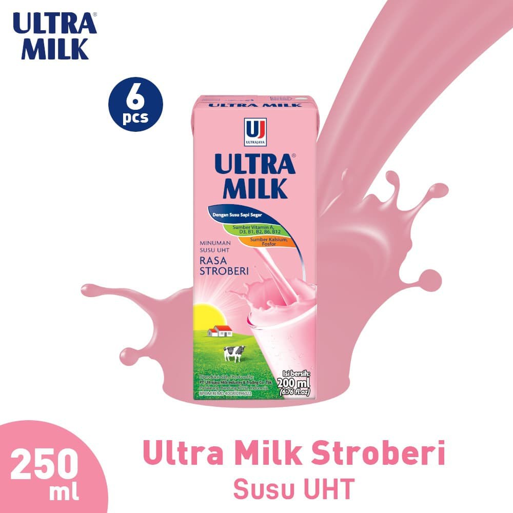 

PROMO [6PCS] ULTRA MILK STROBERI 250 ML TERMURAH