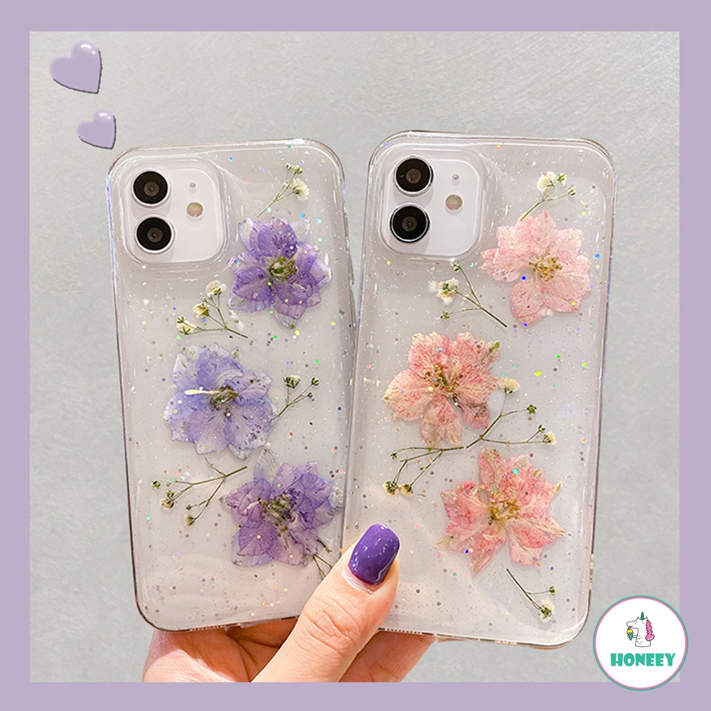 Luxury Shiny Glitter Purple Violet Crystal Clear Phone Case compatible for IPhone 14 13 12 11 Pro Max X XS XR 8 7 Plus Shock Resistant Soft TPU Shell