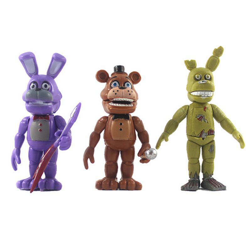6pcs FNAF Five Nights At Freddy's Action Figures Mini Figurines Fans Gift