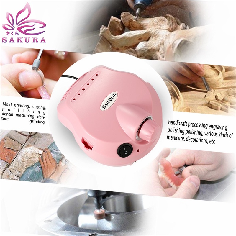 35000 Nail Drill Nail Gel Polisher Alat Kikir Kuku Elektrik For Manicure - SOSOYO