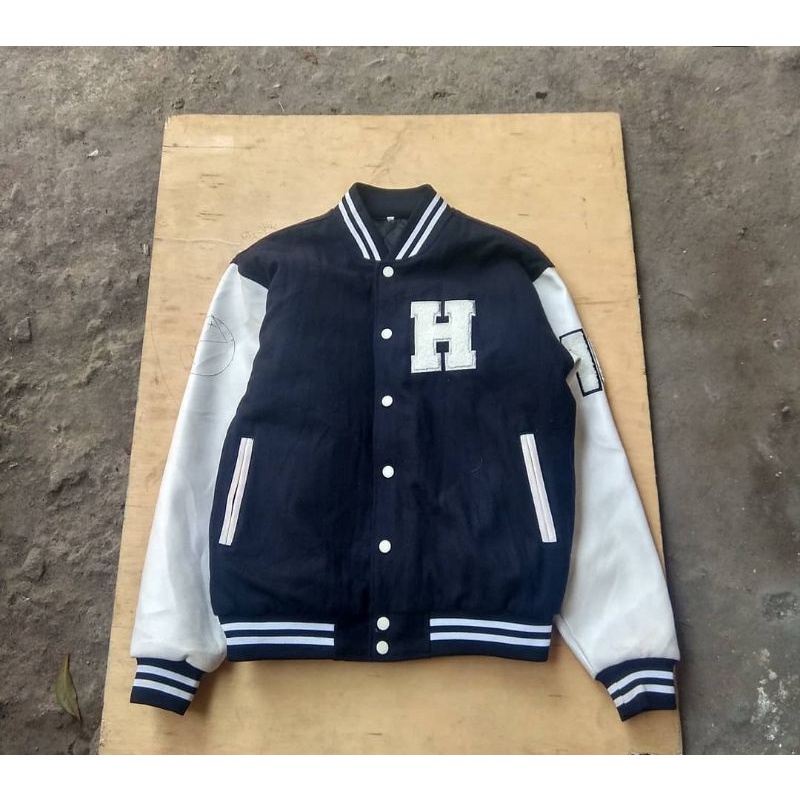varsity jacket leather