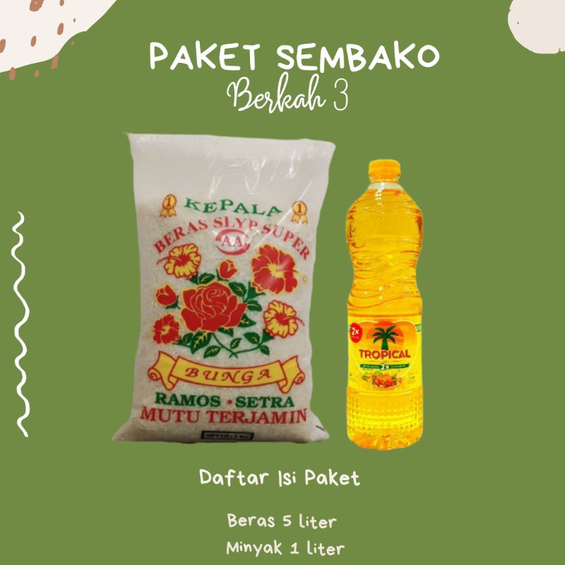 Paket Sembako Hampers Beras Minyak Goreng