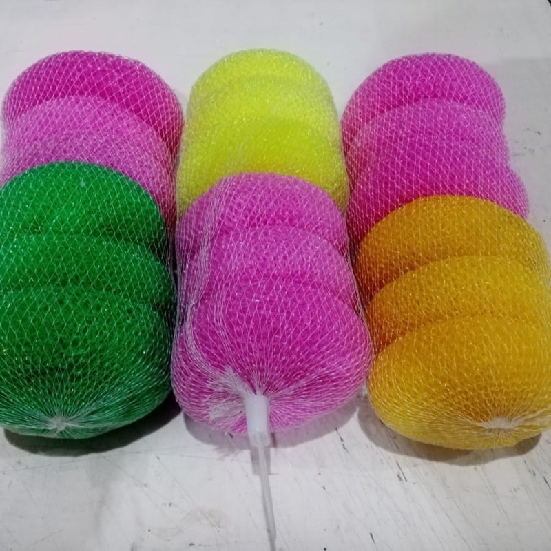 Sabut Plastik Non Pack 1pcs/ Sabut Cuci Piring warna bahan Plastik 10gr