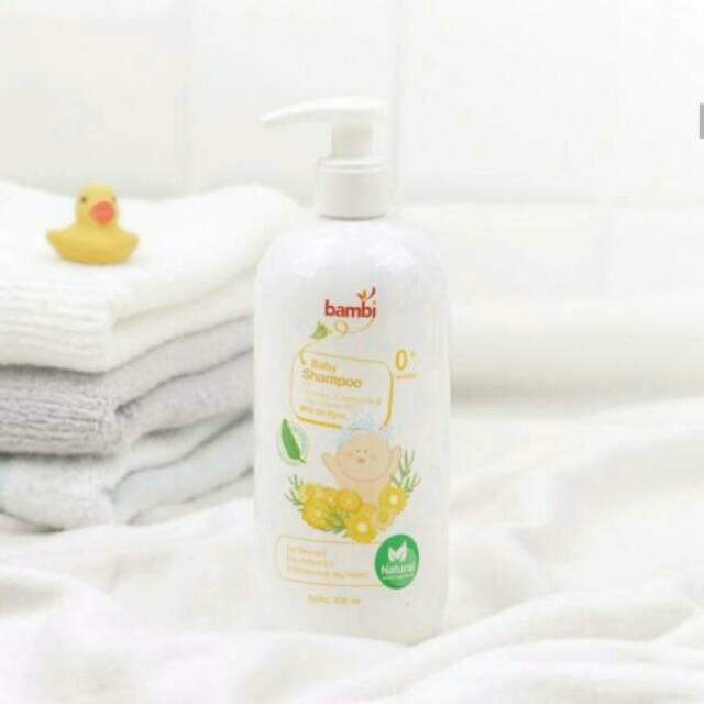 Bambi Baby Shampoo Mild On Eyes 500ml (Pump) / Bambi Shampo 100ml