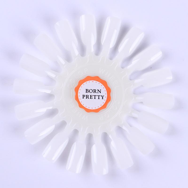 White Card False Nail Tips Fan Nail Manicure Art Display Tools