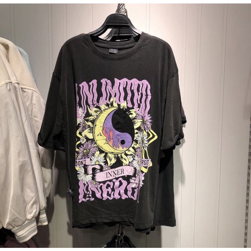 jastip bershka kaos moon