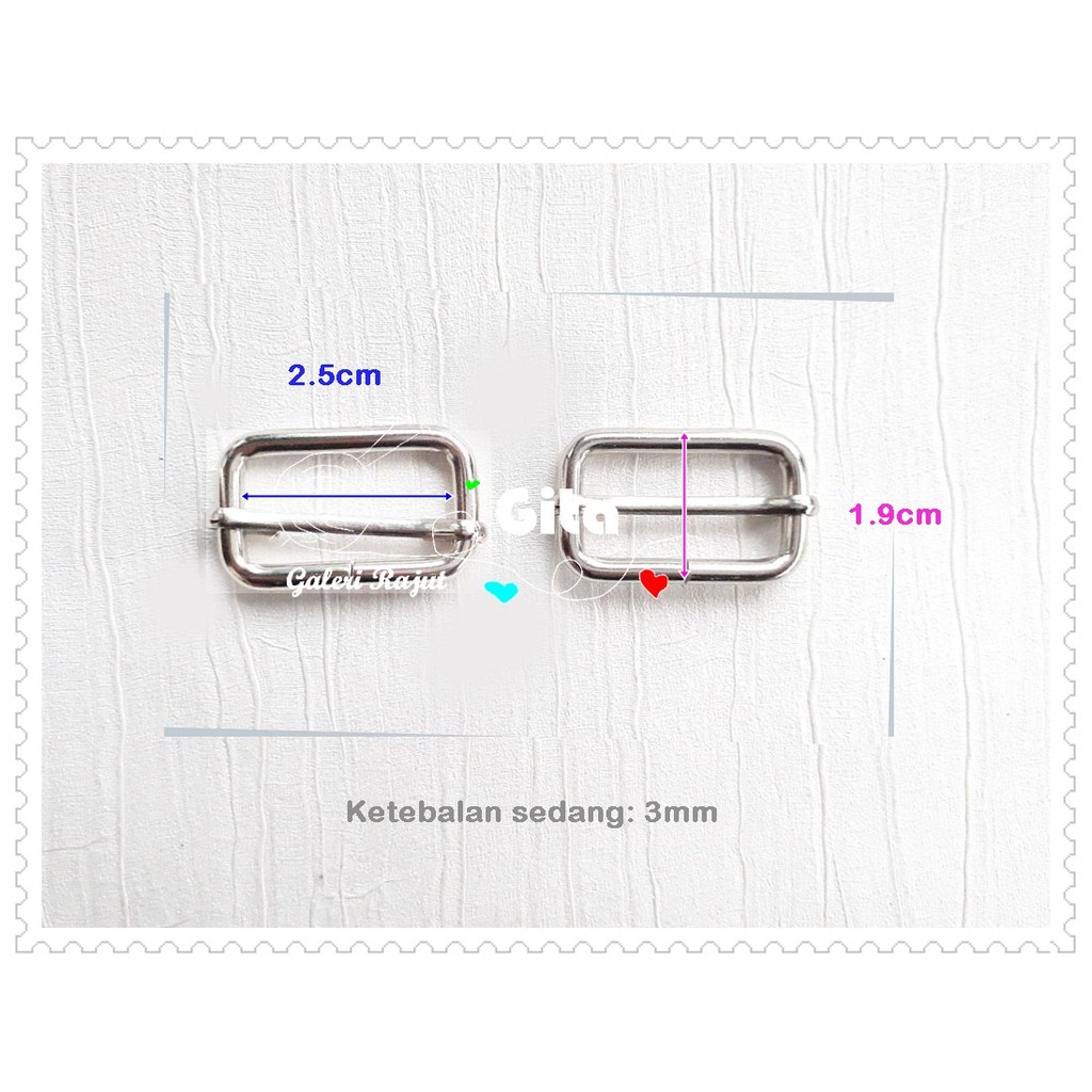 Ring Jalan 2.5x1.9cm / RIng Tas / Gesper