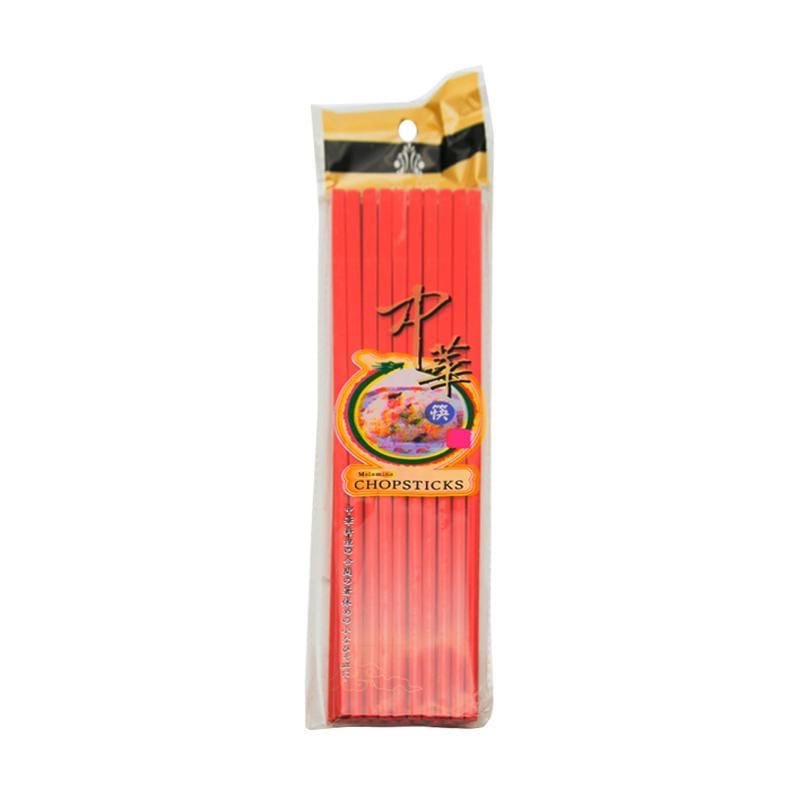 10 Pasang Sumpit Melamin /  1 pack isi 10 set Alat Makan Korea Chopstick