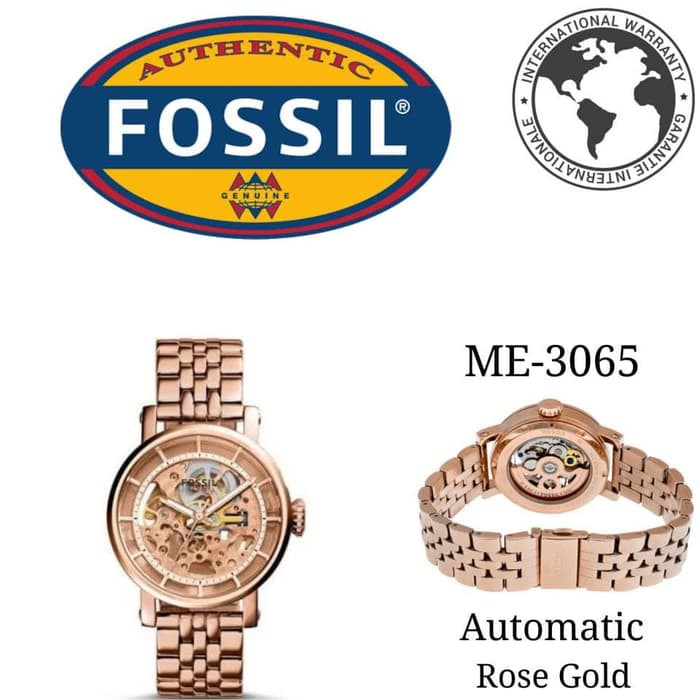JAM TANGAN WANITA FOSSIL LADIES BOYFRIEND AUTOMATIC ORIGINAL