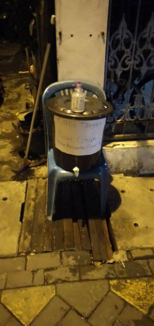 Tong Air Kran Hitam Khusus Sbygojek Grab /padasan /cuci Tangan /gentong Air/ Sehat/  Tong Kran