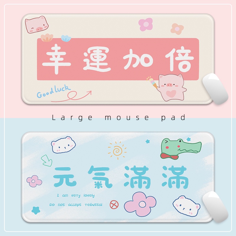 Mouse Pad Ukuran Besar Tebal Motif Kartun Lucu Gaya Jepang Untuk Meja Komputer