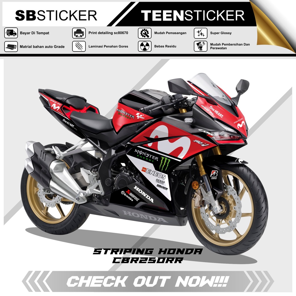 STRIPING CBR 250RR - STRIPING HOLOGRAM HONDA CBR 250RR 2020 MONSTER
