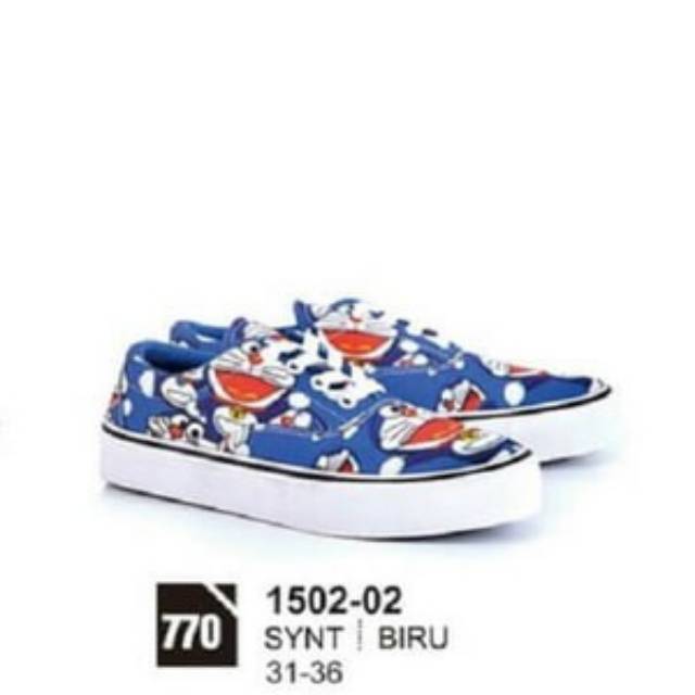 sepatu vans motif doraemon