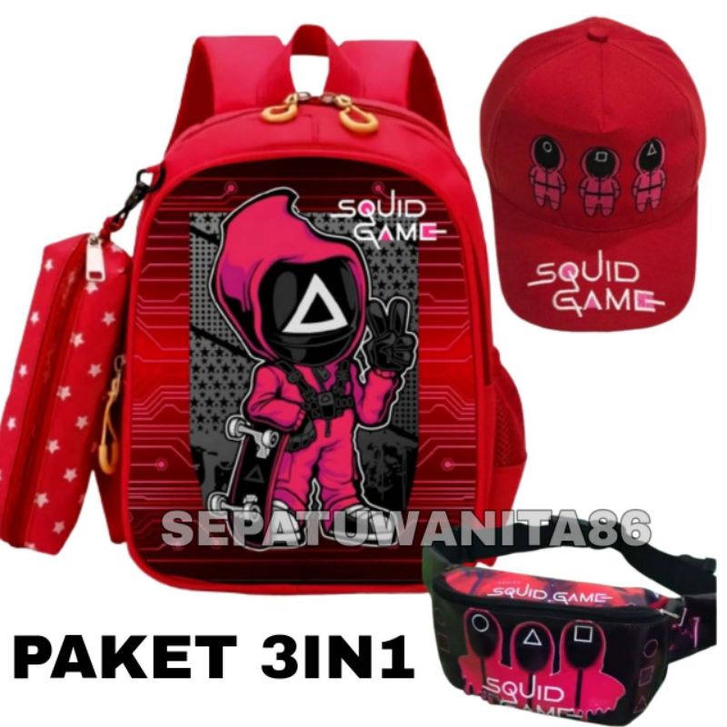 TERMURAH TAS RANSEL ANAK SQUIDGAME / RANSEL ANAK COWO SEKOLAH SQUID GAME / TAS SEKOLAH ANAK / TAS SEKOLAH SD SMP SMA / TAS RANSEL TERBARU 2021 / TAS SEKOLAH ANAK LALI-LALI/ TAS ANAK PRIA / TAS ANAK MURAH / TAS ANAK