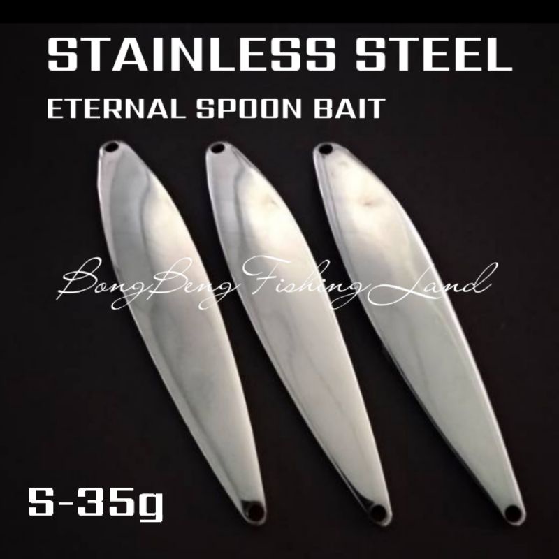Umpan Pancing Spoon Stainless Steel  S 35 Gram