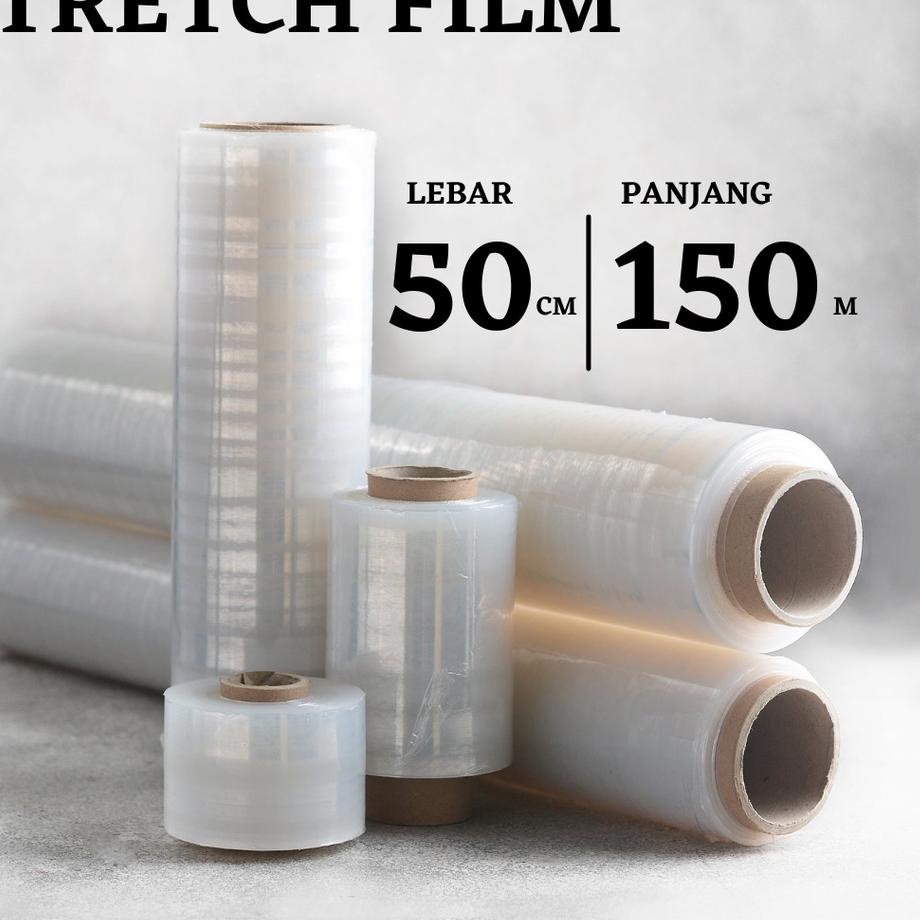 

Berkualitas PLASTIK WRAP WRAPPING - STRETCH FILM BENING 50X150 !!