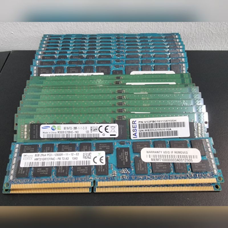 RAM SERVER 8GB DDR3 PC 10600R ORIGINAL UNTUK PC SERVER MEREK RANDOM