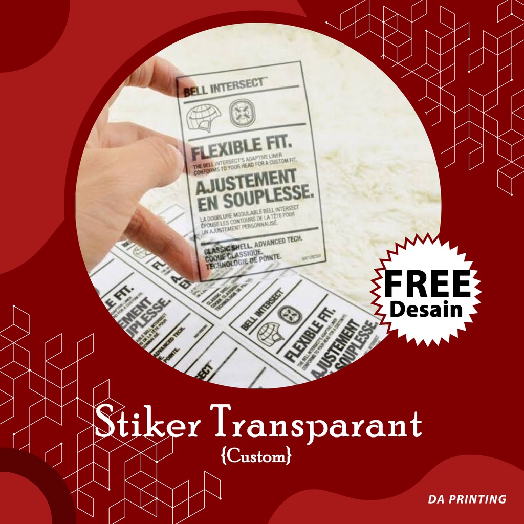 

[DA PRINTING] Stiker Label/ Stiker Souvenir Transparant Harga Terjangkau Surabaya