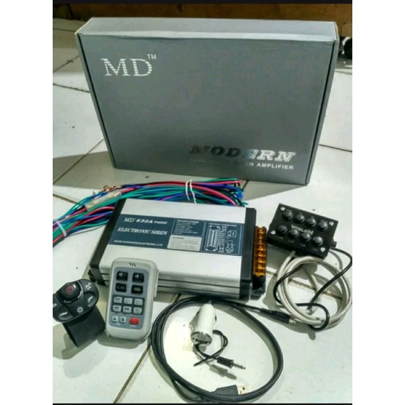 modul sirine MD830A wireless inject Whelen hhs 200 Watt mobil dan motor.