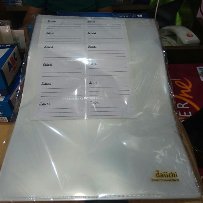 

BAYAR COD Map L / map bening / Clear Sleeves Daiichi ukuran A4 (isi 12 pcs) TERPERCAYA Kode 635