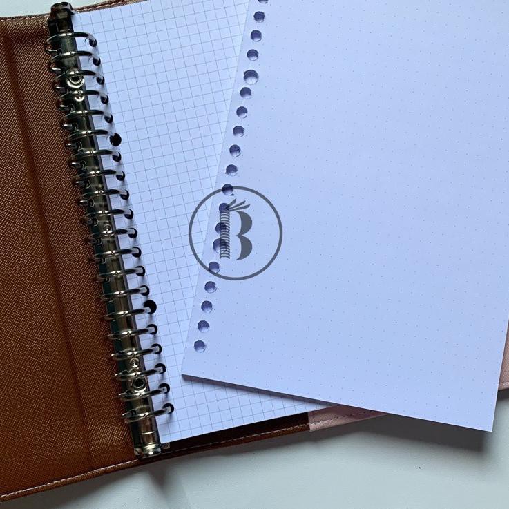 

Best Seller ZBJ9 Bindermu Loose Leaf Grid, Dotted and Plain Tebal 100gsm isi Binder Kertas File 20ri