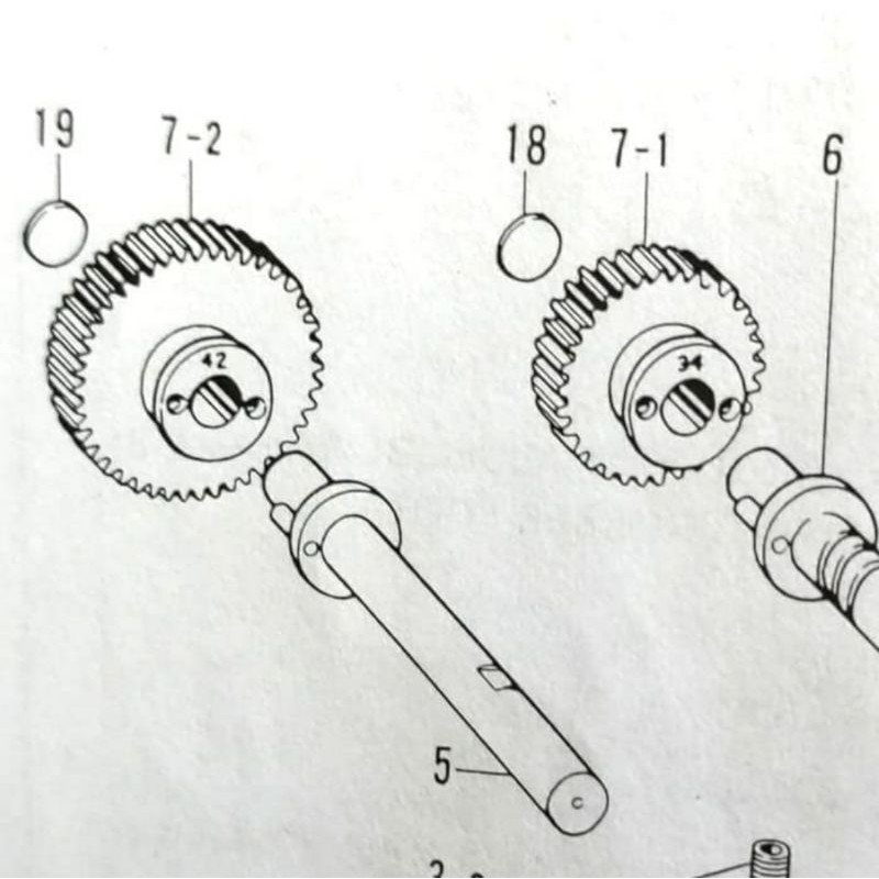 141374000 Dan 141386000 Gear Mesin Lobang Kancing LH4-B814