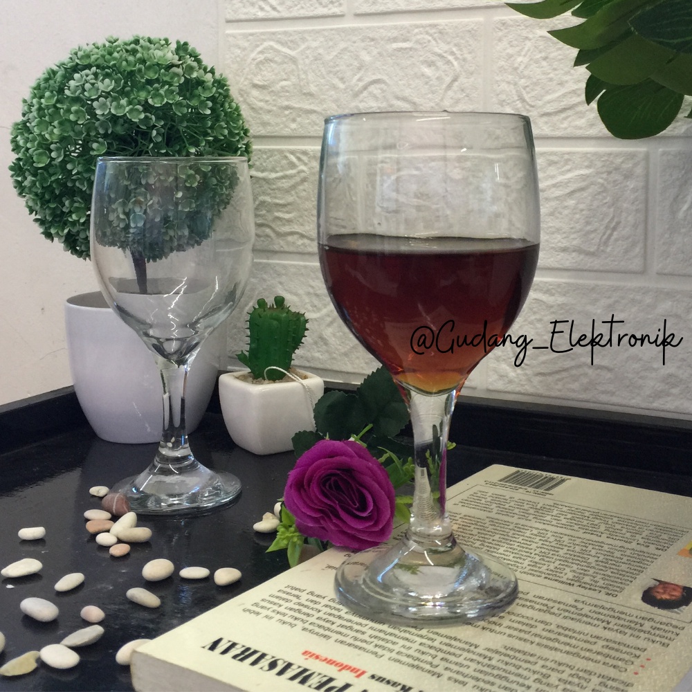 Gelas Cantik Citinova Spring 340ml GELAS KAKI KACA BENING GELAS ANGGUR GELAS WINE ESTETIK