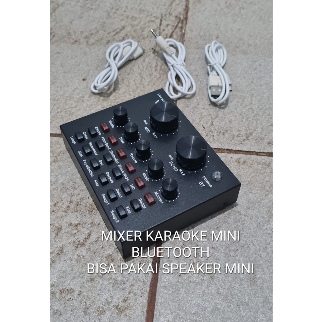 G621 MIXER AUDIO BLUETOOTH MIC KARAOKE ECHO Soundcard External Sound card Live efek Broadcast Microphone Headset suara vokal vocal elektronik POWER MP3 PLAYER PRO PROFESIONAL AUX DJ ACARA METING MEETING PORTABLE SPIKER SPK ENGERAS SUARA