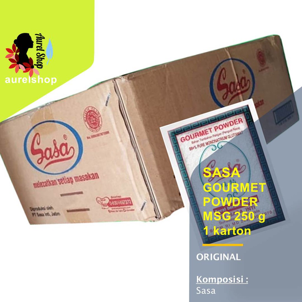 

Sasa 1/4 kg kemasan Karton